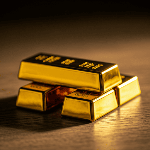 Refined gold bars